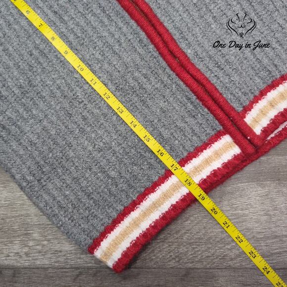 American Eagle Outfitters Zip Front Long Sleeve Knot Sweater Size S - Picture 4 of 5